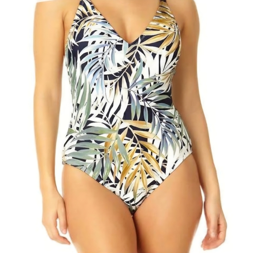 Hurley Botanical Flower One Piece Size XL Measures 18 X 32"